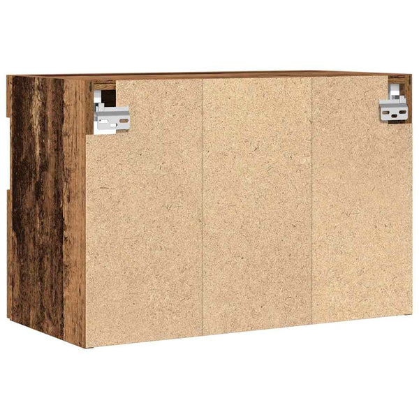 TV-Wandschrank mit LED Altholz 60x30x40 cm
