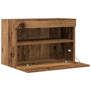 TV-Wandschrank 2er Set Altholz 60 cm