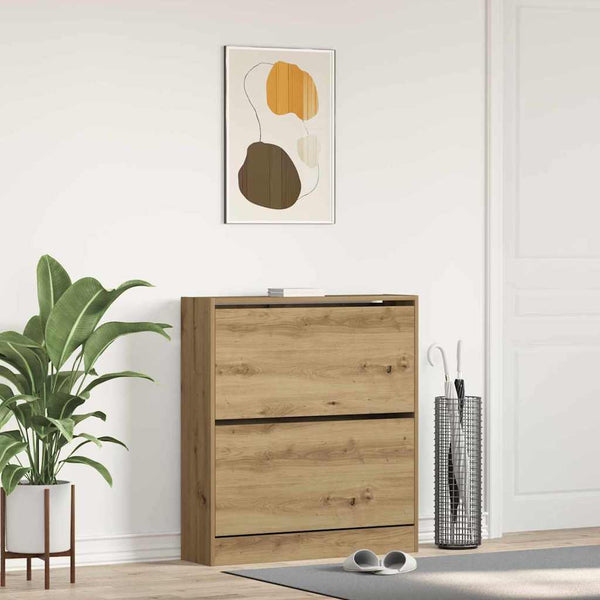 Schuhschrank Geräucherte Eiche 80cm