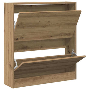 Schuhschrank Geräucherte Eiche 80cm