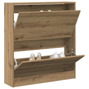 Schuhschrank Geräucherte Eiche 80cm