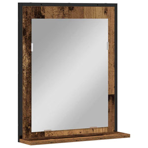 Spiegel Altholz 50x60 cm mit Ablage