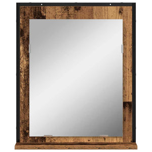 Spiegel Altholz 50x60 cm mit Ablage