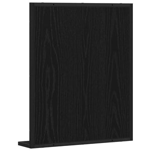 Spiegel mit Regal Schwarz Eiche 50x60 cm