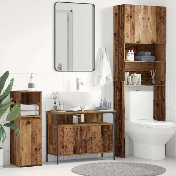 Waschbeckenschrank Altholz 80x60 cm