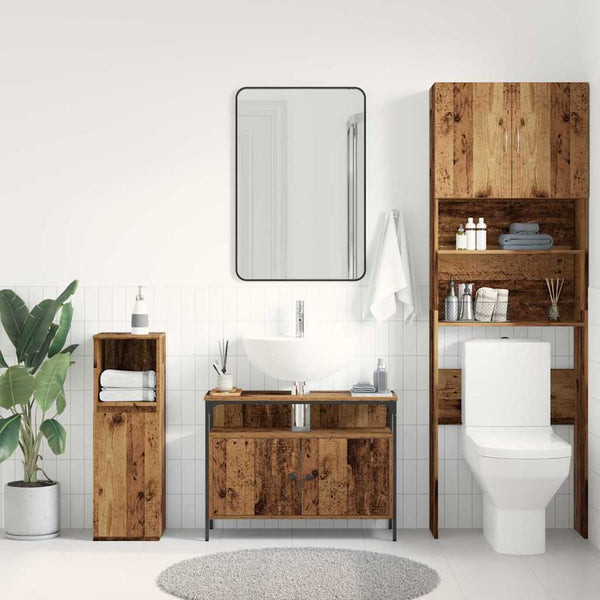 Waschbeckenschrank Altholz 80x60 cm