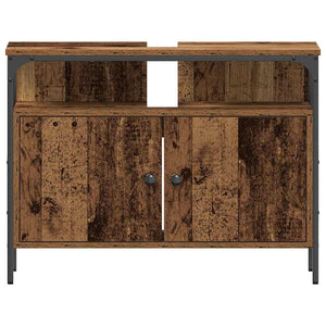 Waschbeckenschrank Altholz 80x60 cm