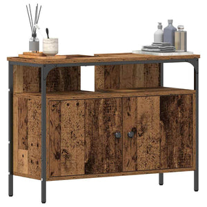 Waschbeckenschrank Altholz 80x60 cm