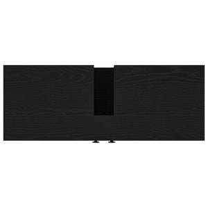 Waschbeckenschrank Schwarz Eichen-Optik 80 cm