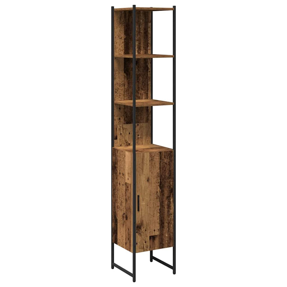 Badezimmerschrank Altholz 33x33x185,5cm