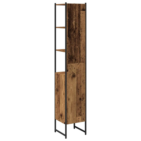 Badezimmerschrank Altholz 33x33x185,5cm