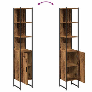 Badezimmerschrank Altholz 33x33x185,5cm