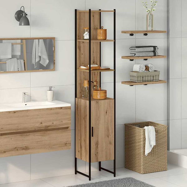 Badezimmerschrank Artisan-Eiche mit Regal