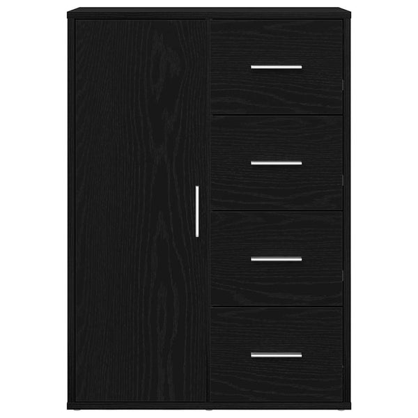 Sideboard Schwarz Eichenoptik 60 cm