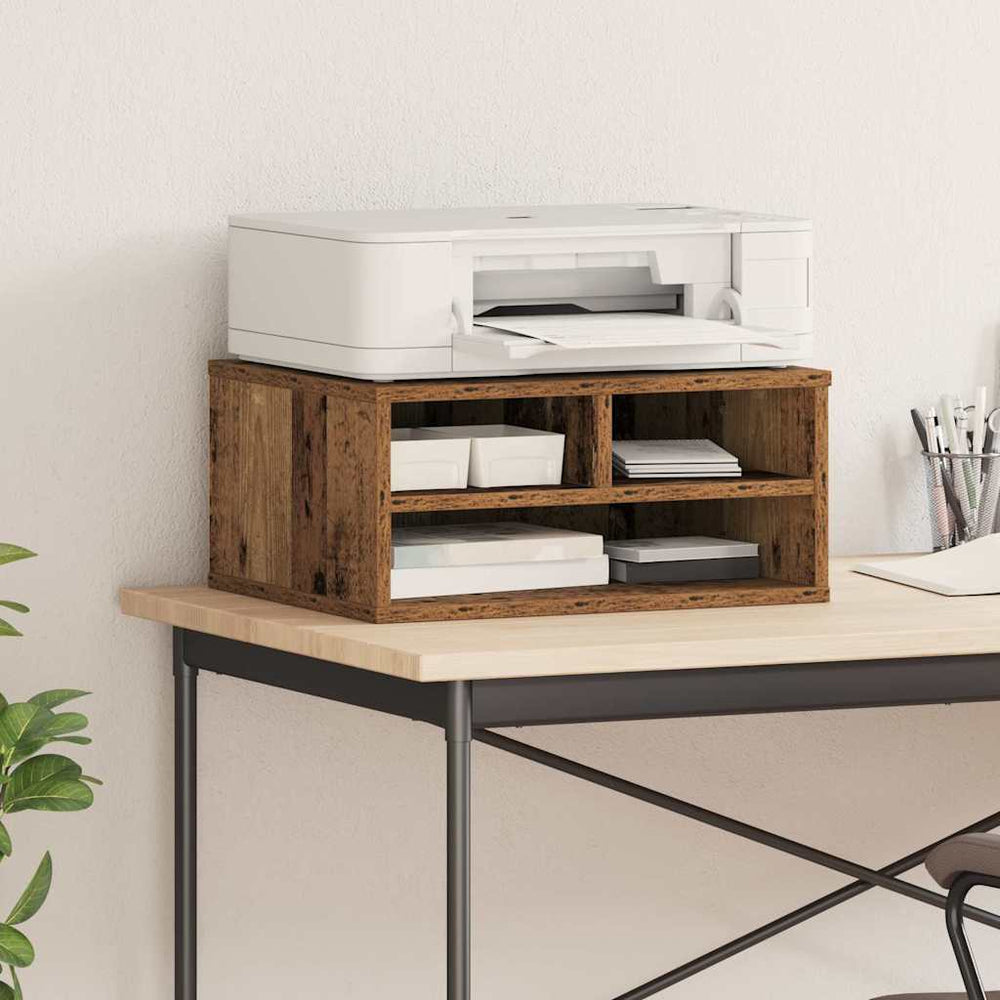 vidaXL Printer Stand Reclaimed Wood 49 x 40 x 22.5 cm Engineered Wood