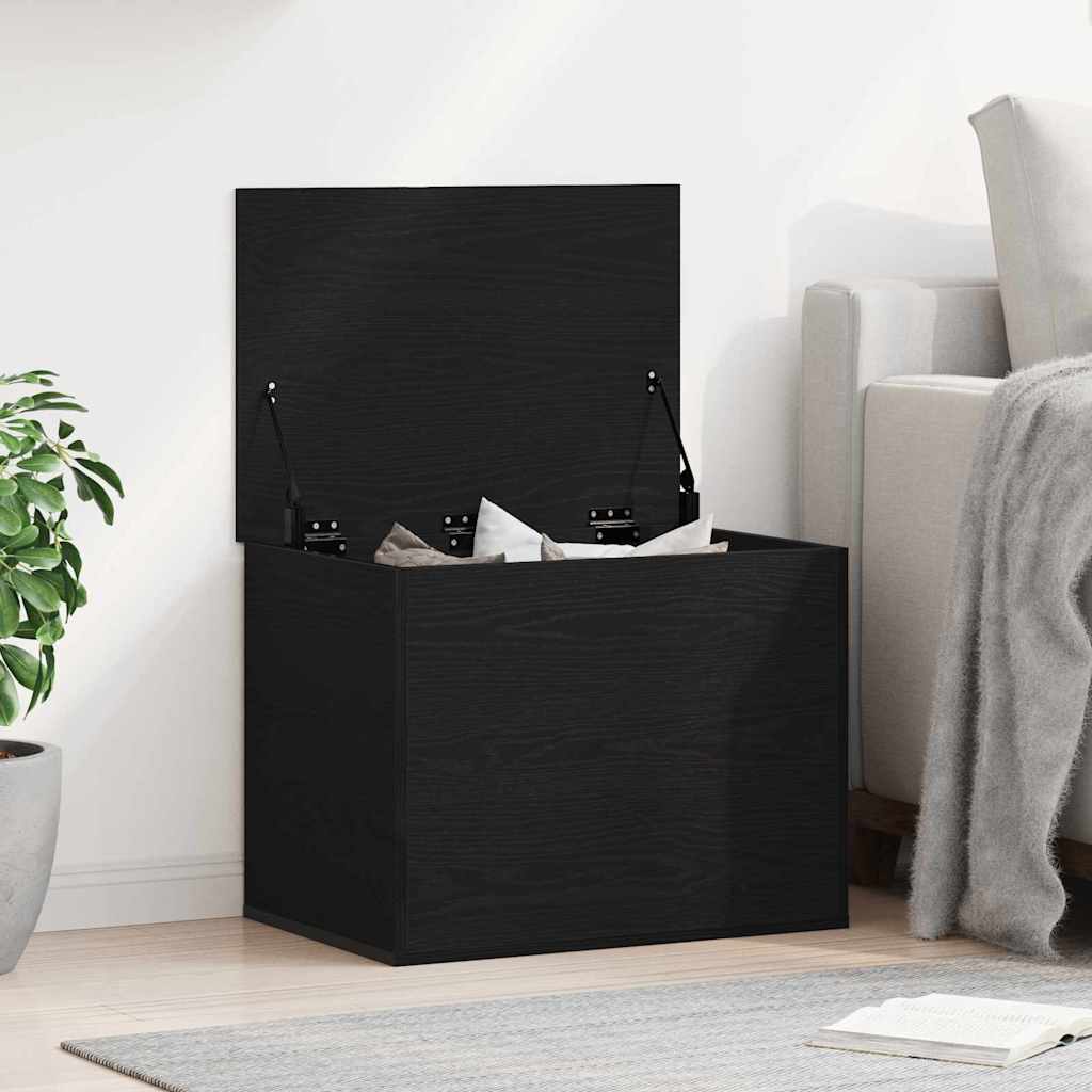 Aufbewahrungsbox Schwarz Eichen-Optik