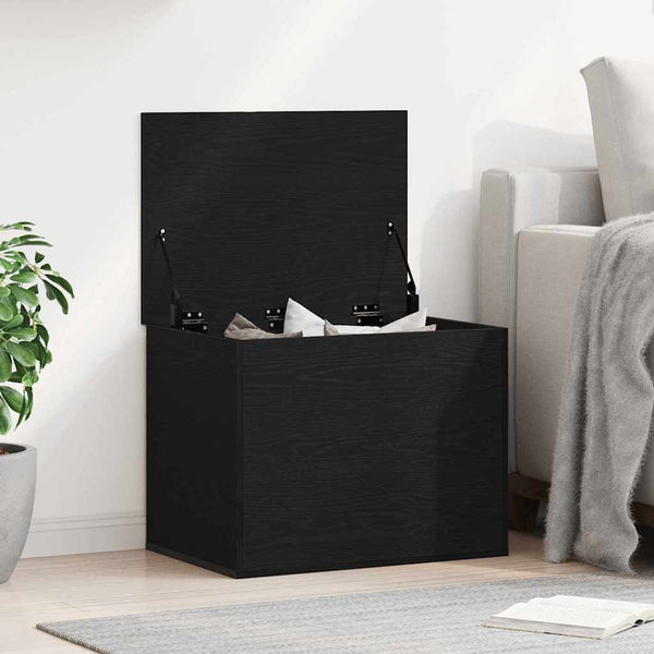 Aufbewahrungsbox Schwarz Eichen-Optik