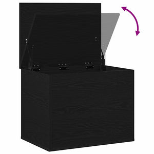 Aufbewahrungsbox Schwarz Eichen-Optik