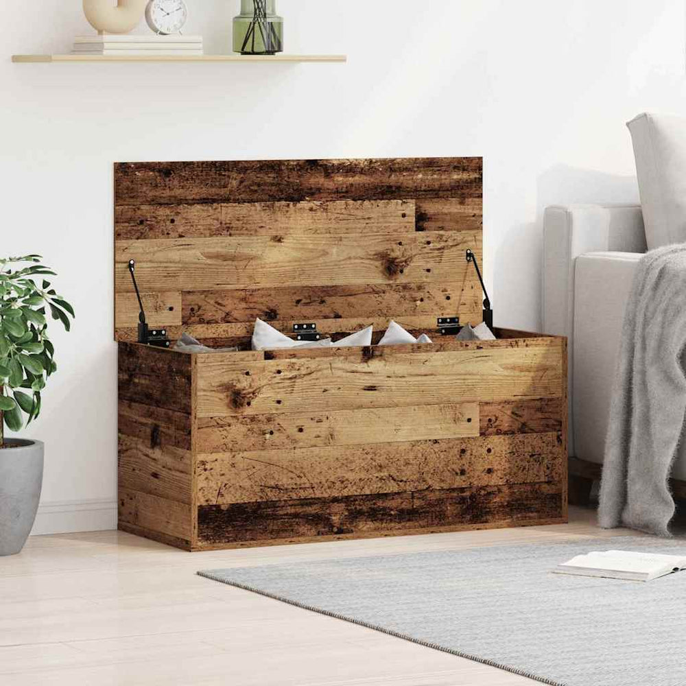 Aufbewahrungsbox Altholz 100 cm