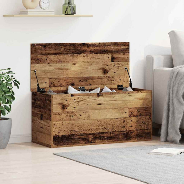Aufbewahrungsbox Altholz 100 cm