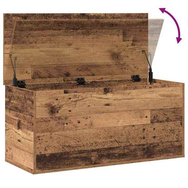 Aufbewahrungsbox Altholz 100 cm