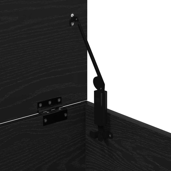 Aufbewahrungsbox Schwarz Eichen-Optik 100 cm