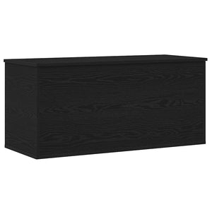 Aufbewahrungsbox Schwarz Eichen-Optik 100 cm