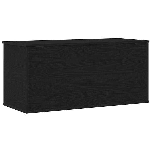 Aufbewahrungsbox Schwarz Eichen-Optik 100 cm