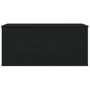 Aufbewahrungsbox Schwarz Eichen-Optik 100 cm