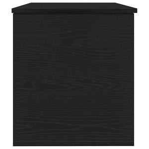 Aufbewahrungsbox Schwarz Eichen-Optik 100 cm
