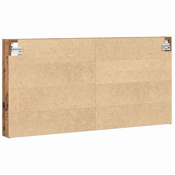 Wandvitrine mit Regal Altholz