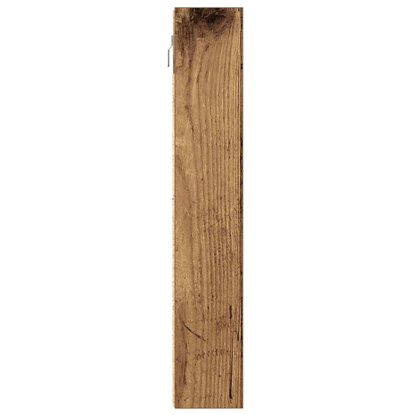 Wandvitrine mit Regal Altholz