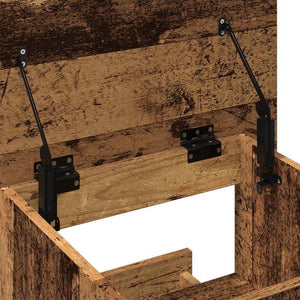 Podium mit Schubladen Altholz 55x55x107cm