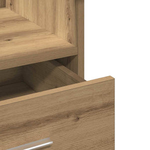 Podium mit Regal Artisan-Eiche 55x55x107cm