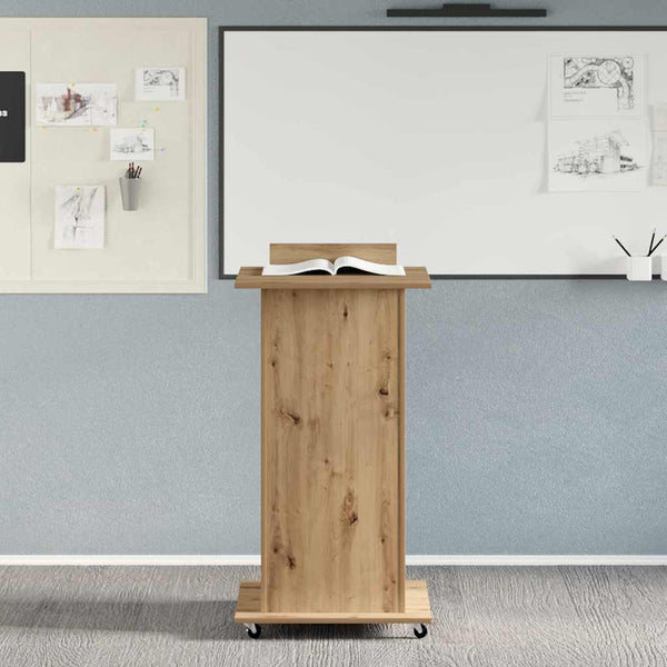 Podium mit Regal Artisan-Eiche 55x55x107cm