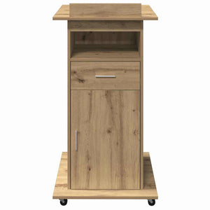 Podium mit Regal Artisan-Eiche 55x55x107cm