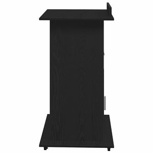 Schwarzes Podest Eichenoptik 55x55x107 cm