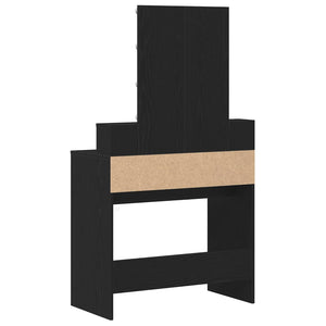 Schminktisch mit Regal Schwarz Eiche