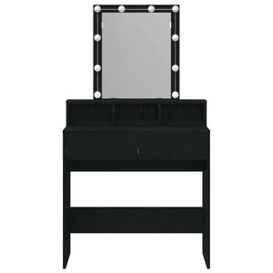 Schminktisch mit Regal Schwarz Eiche
