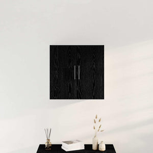 Wandschrank Schwarz Eichen-Optik 60 cm