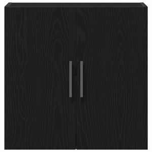 Wandschrank Schwarz Eichen-Optik 60 cm
