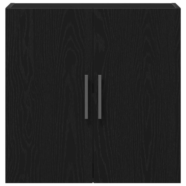 Wandschrank Schwarz Eichen-Optik 60 cm