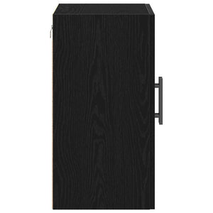 Wandschrank Schwarz Eichen-Optik 60 cm