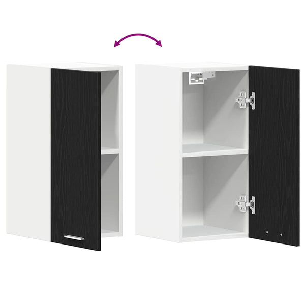 Hängeschrank Schwarz Eiche 30x31x60 cm