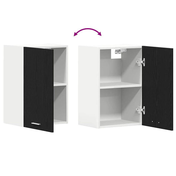 Hängeschrank Schwarz Eiche 40x60 cm