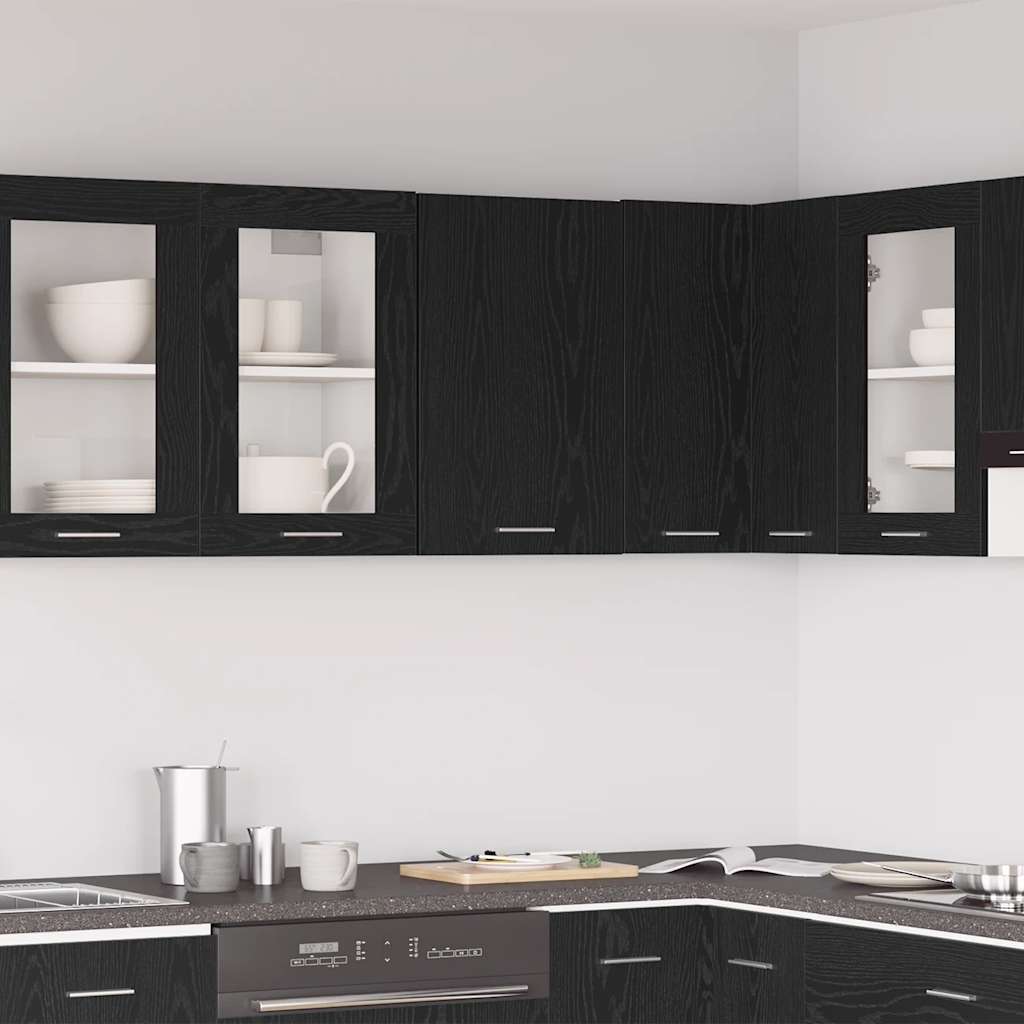 Hängeschrank Schwarz Eiche 40x60 cm