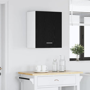 Hängeschrank Schwarz Eichen-Optik 50x31x60 cm