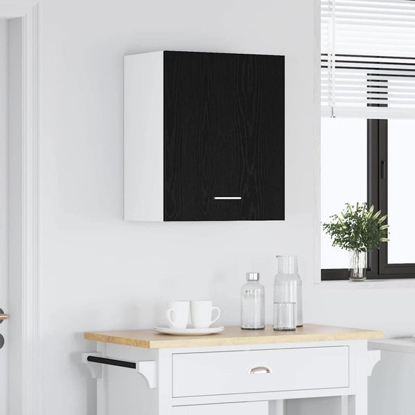 Hängeschrank Schwarz Eichen-Optik 50x31x60 cm