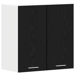 vidaXL Armoire murale Lyon noir aspect chêne 60 x 31 x 60 cm