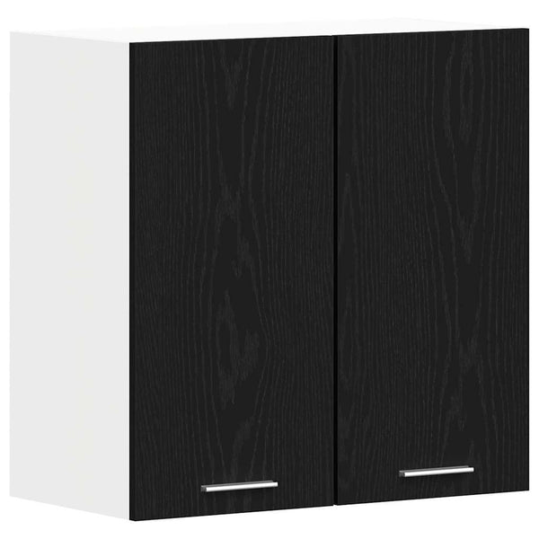 vidaXL Armoire murale Lyon noir aspect chêne 60 x 31 x 60 cm